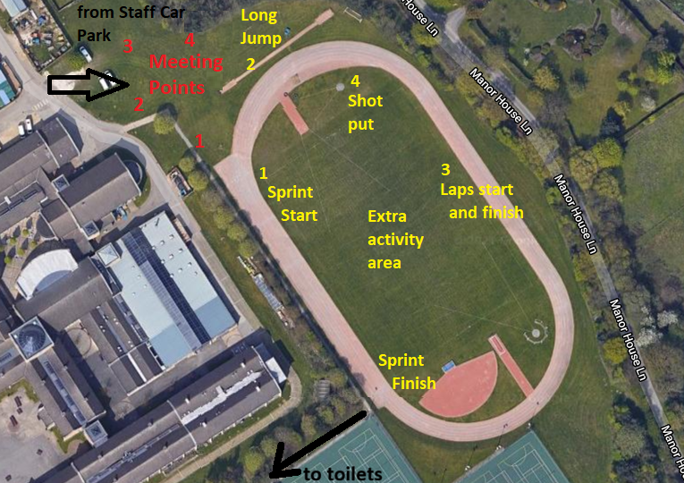 GSAL athletics track map
