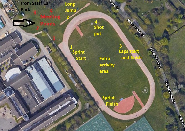 GSAL athletics track map