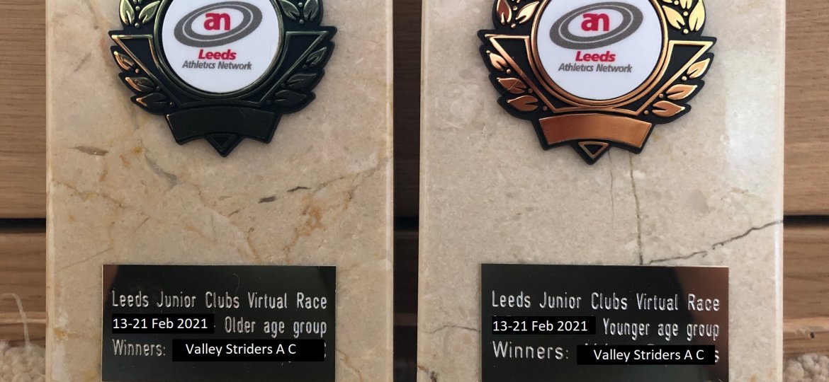 LJC Virtual Race February 2021 Trophies